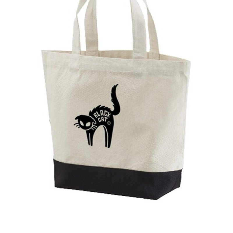 Surprised cat tote S [order product] - Handbags & Totes - Cotton & Hemp Khaki
