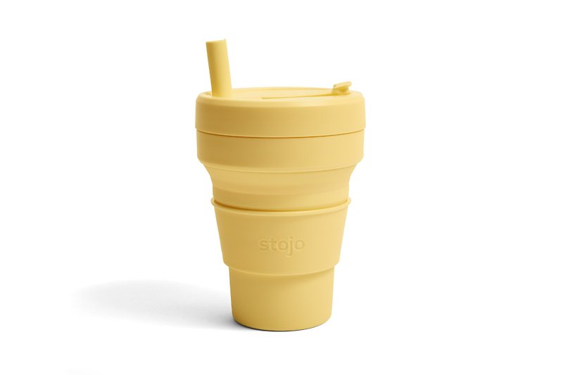 STOJO BIGGIE, 16oz / 470ml, mimosa - Mugs - Silicone Yellow