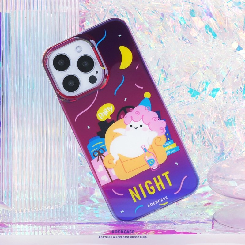 Nightlife Dress Up Little Ghost iPhone Case - เคส/ซองมือถือ - วัสดุอื่นๆ 