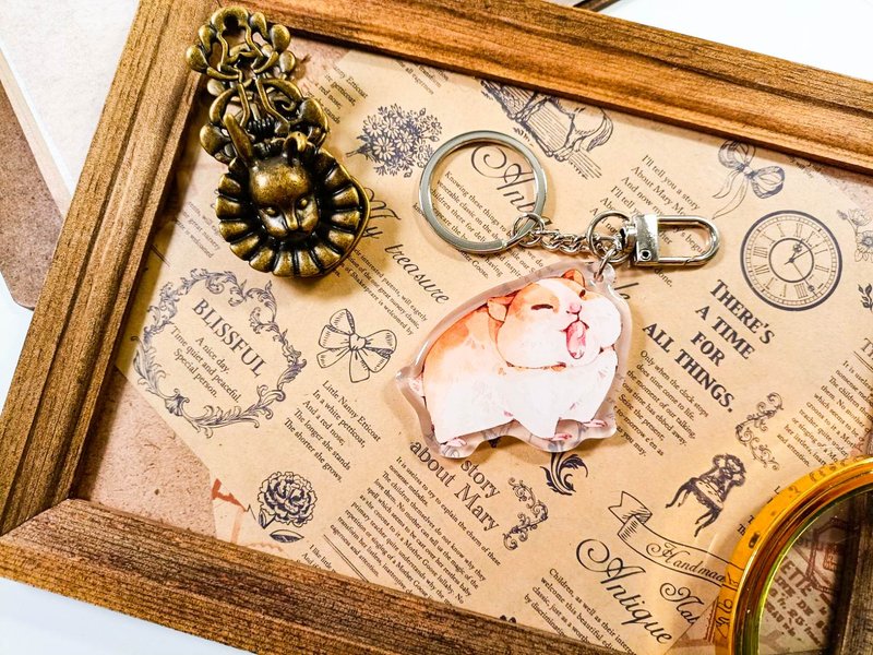 KR519可愛吊飾cute pendant_萌鼠cute mouse.G - 鑰匙圈/鑰匙包 - 塑膠 多色