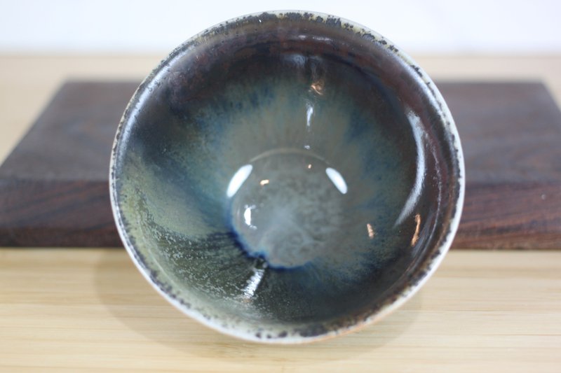 【送禮好物】120ml 天目釉 柴燒茶杯 茶碗 鶯歌名家葉敏祥作品 - 茶壺/茶杯/茶具 - 瓷 