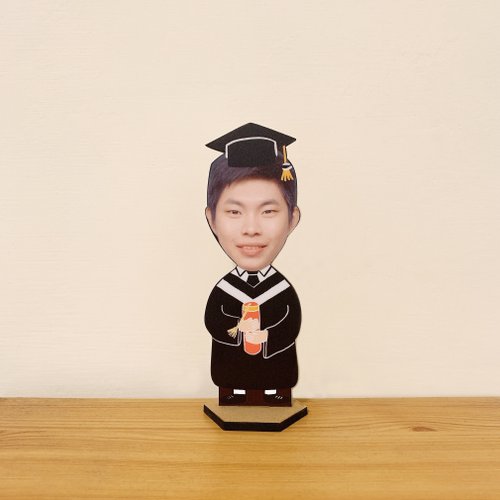FunPrint 客製禮物 【客製】 畢業小人 桌上型人形立牌 //可加購雷雕文字//