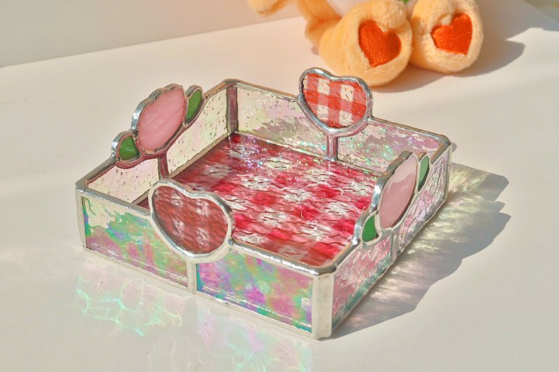 tulip jam tray - Other Furniture - Glass Pink