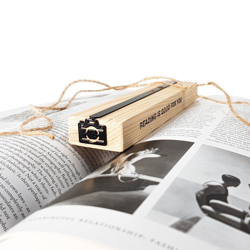 Bookmark Photo Camera | Small Bookish Gift for Photography Fans - 書籤 - 其他金屬 黑色