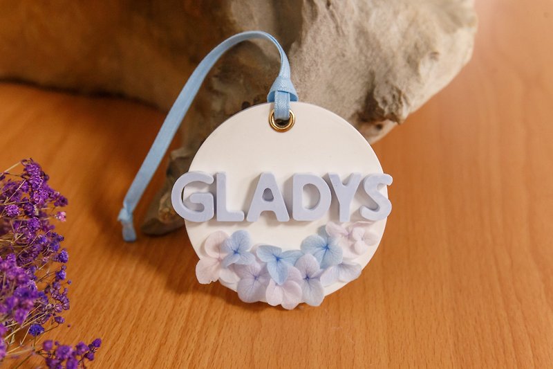 Letter Name Diffuse Stone Birthday Valentine's Day Wedding Small Things Dry Flower Gift [Customized] - Fragrances - Plants & Flowers Pink
