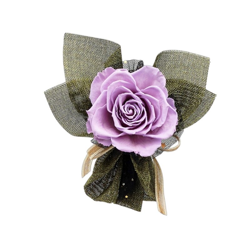 Single Preserved Flower Bouquet - Light Purple (Rose) - Dried Flowers & Bouquets - Plants & Flowers Purple