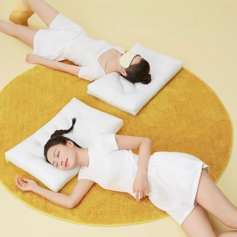 【免運】躺島波紋側睡枕家用成人軟枕低枕學生宿舍雙人薄枕 - 枕頭/抱枕 - 其他材質 