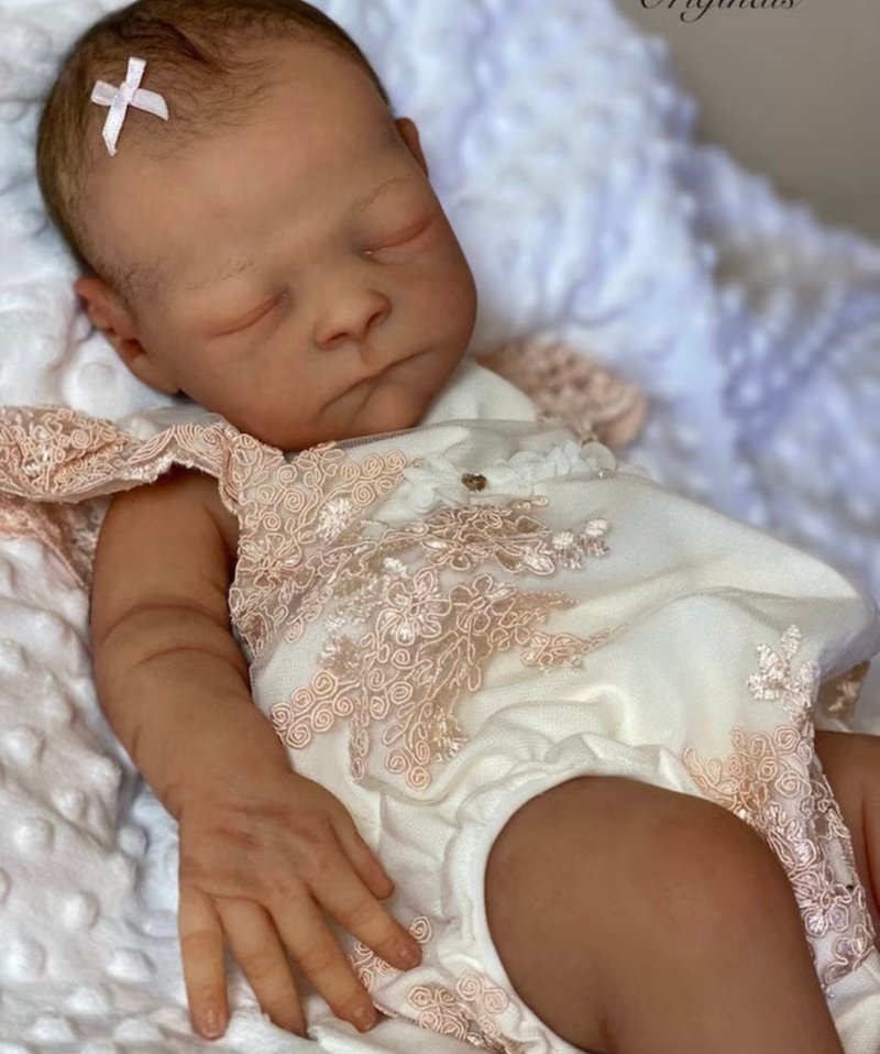 Hand made ivory romper with peach color lace and headband. Take home outfit. - 包屁衣/連身衣 - 其他材質 
