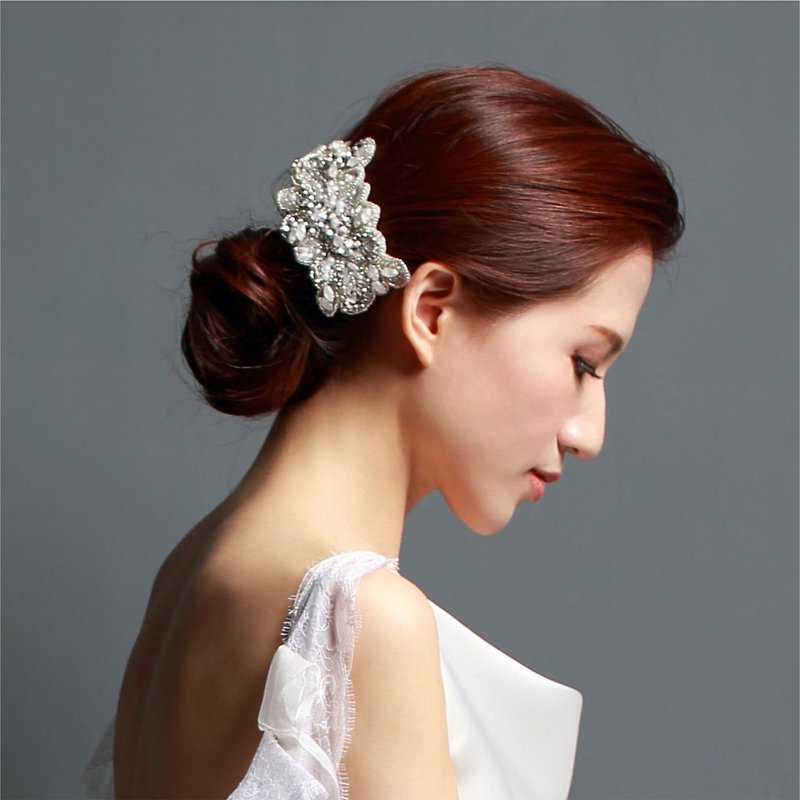 最も純粋なHOME絶妙なダイヤモンドパール女神装飾くしPC16004 |結婚式。既婚。結婚式の宝石類の選択|フランスのファッションの手作りのブライダル頭飾り。ヘアアクセサリー。結婚式のギフトのガールフレンドのための最良の選択 - ヘアアクセサリー - 宝石 