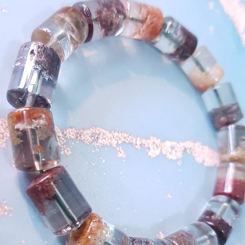 Air Crystal Series-Colorful Ghost Cornucopia-Powerful Crystal Bracelet Bracelet Crystal Accessories - Bracelets - Crystal White