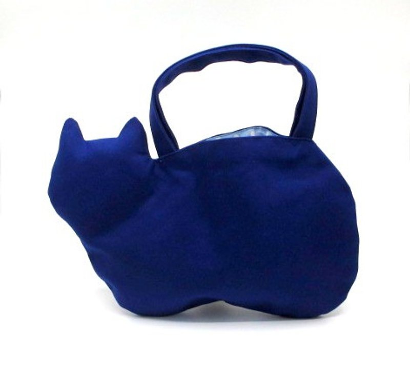 Canvas cat bag blue