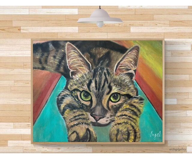 Angel Gallery/Pet handmade custom paintings/customized  paintings/gifts/commemorative gifts/handmade oil paintings - Shop  Artangelsgallery Customized Portraits - Pinkoi