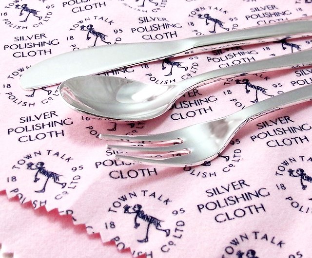 British royal Queen Silver polishing cloth silver silverware routine  maintenance special Town talk wipe bright cloth (large) - Shop 64design  General Rings - Pinkoi