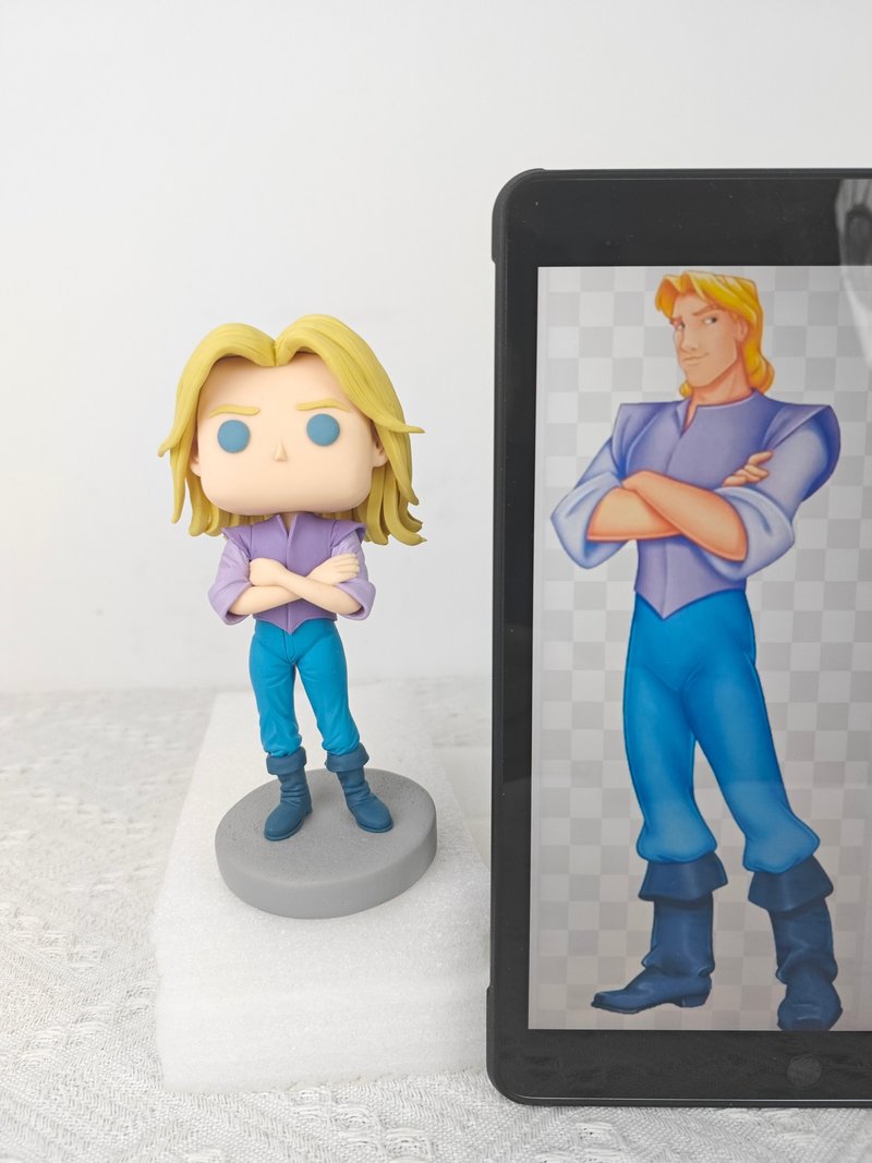【客製化3D人像公仔】訂製手工Funko Pop男生朋友老公生日禮物 - 公仔/玩偶 - 黏土 多色