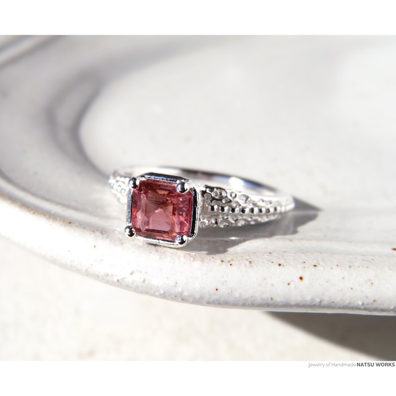 ピンク トルマリン リング / Pink Tourmaline Ring 223 - 戒指 - 寶石 粉紅色