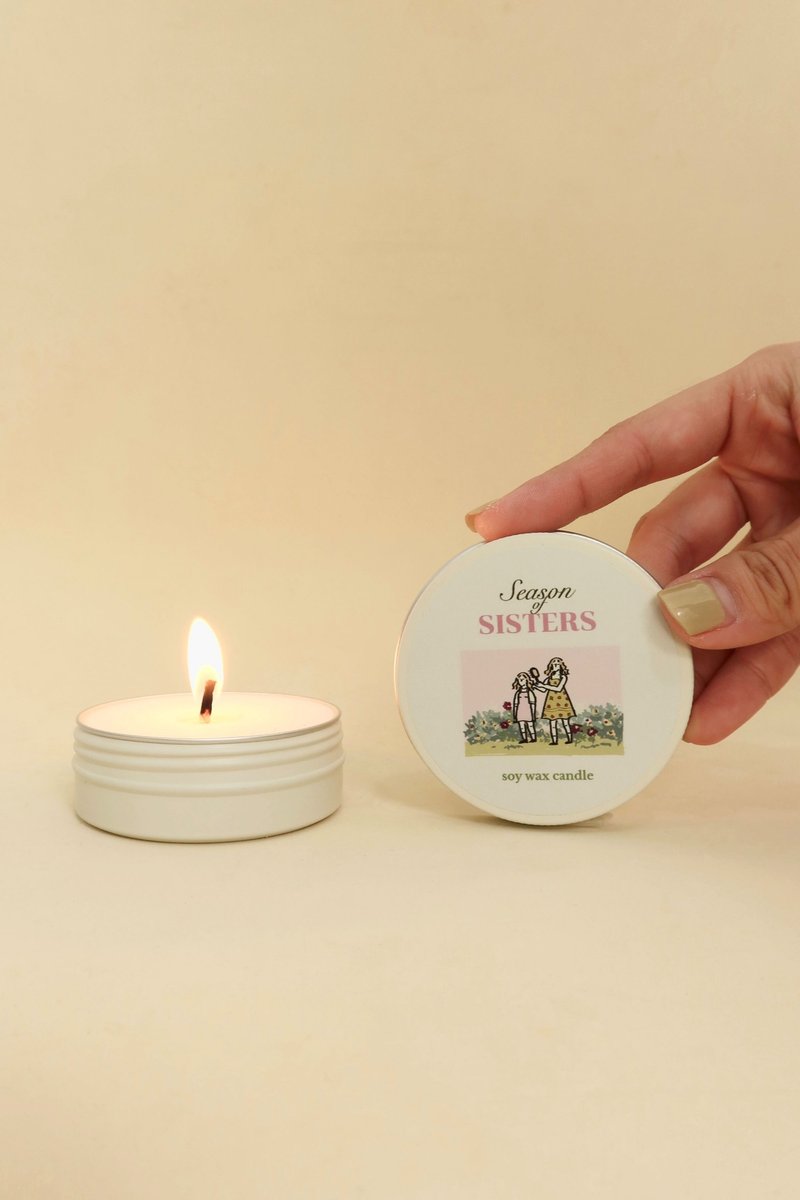 Summerstuff.marine - SOY WAX CANDLES กลิ่น SEASON OF SISTERS(60 g) - 香氛蠟燭/燭台 - 蠟 白色