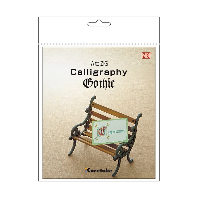 【Kuretake 日本吳竹】ZIG 隨手書 哥德體 - 其他書寫用具 - 紙 白色