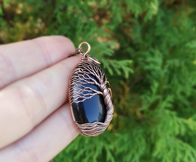 Tree of Life Wire Wrapped Copper Necklace Pendant With Loops Boarder · Wire  Wrapped Jewelry by TDW · Online Store Powered by Storenvy
