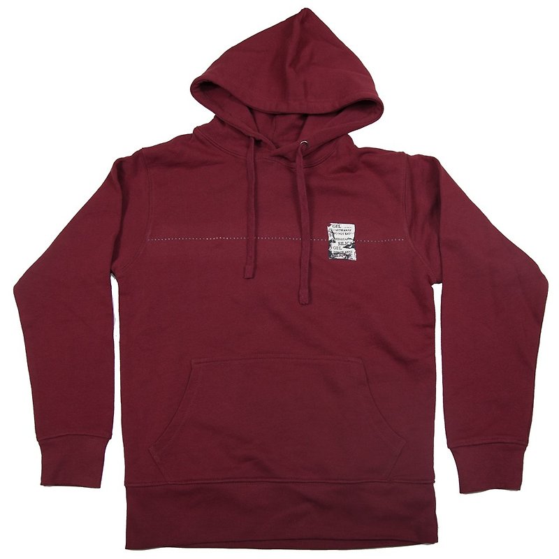 Silica gel unisex XS ~ XL size hoodie Tcollector - เสื้อฮู้ด - ผ้าฝ้าย/ผ้าลินิน สีแดง