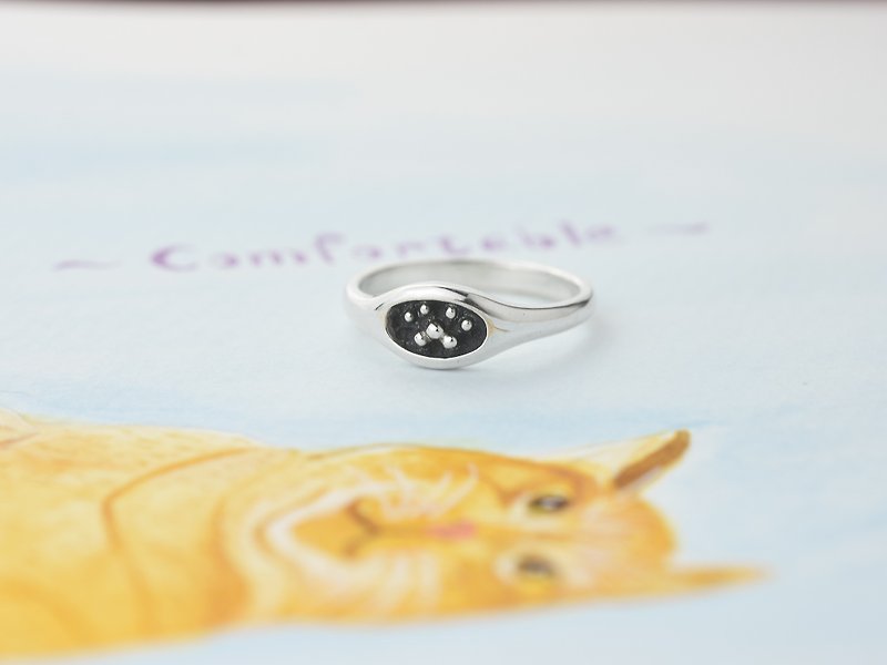Cat toe bean, s925 sterling silver ring, cute animal ring - General Rings - Sterling Silver Silver