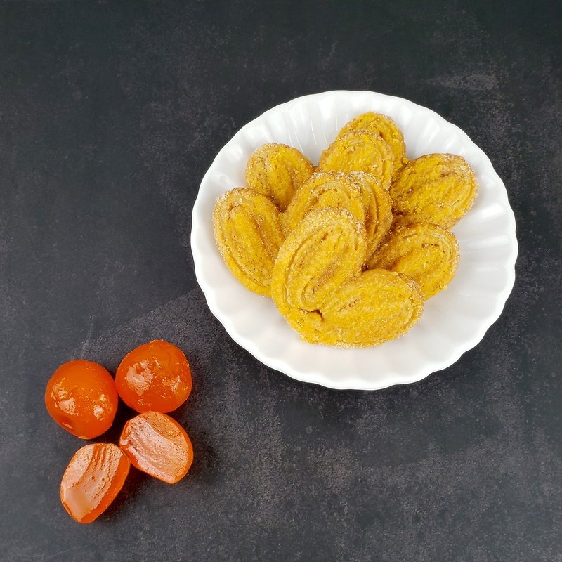 Salted Egg Palmier (zip pack) - Handmade Cookies - Fresh Ingredients 