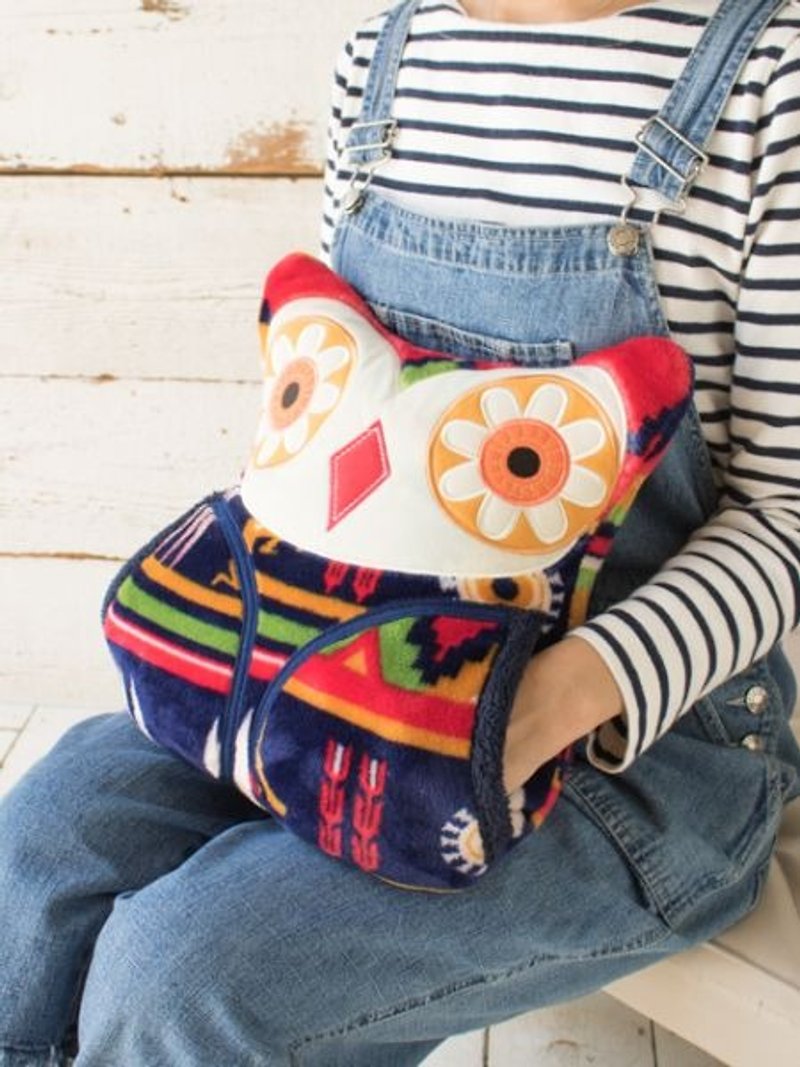 【Pre-order】 ✱ National Totem Owl pillow ラ ラ ッ カ フ ク ロ ウ ク シ ョ ン ✱ (five color totem) - Pillows & Cushions - Other Materials Multicolor