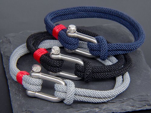 JTK Jewellery 男性海洋雙股繩索手繩