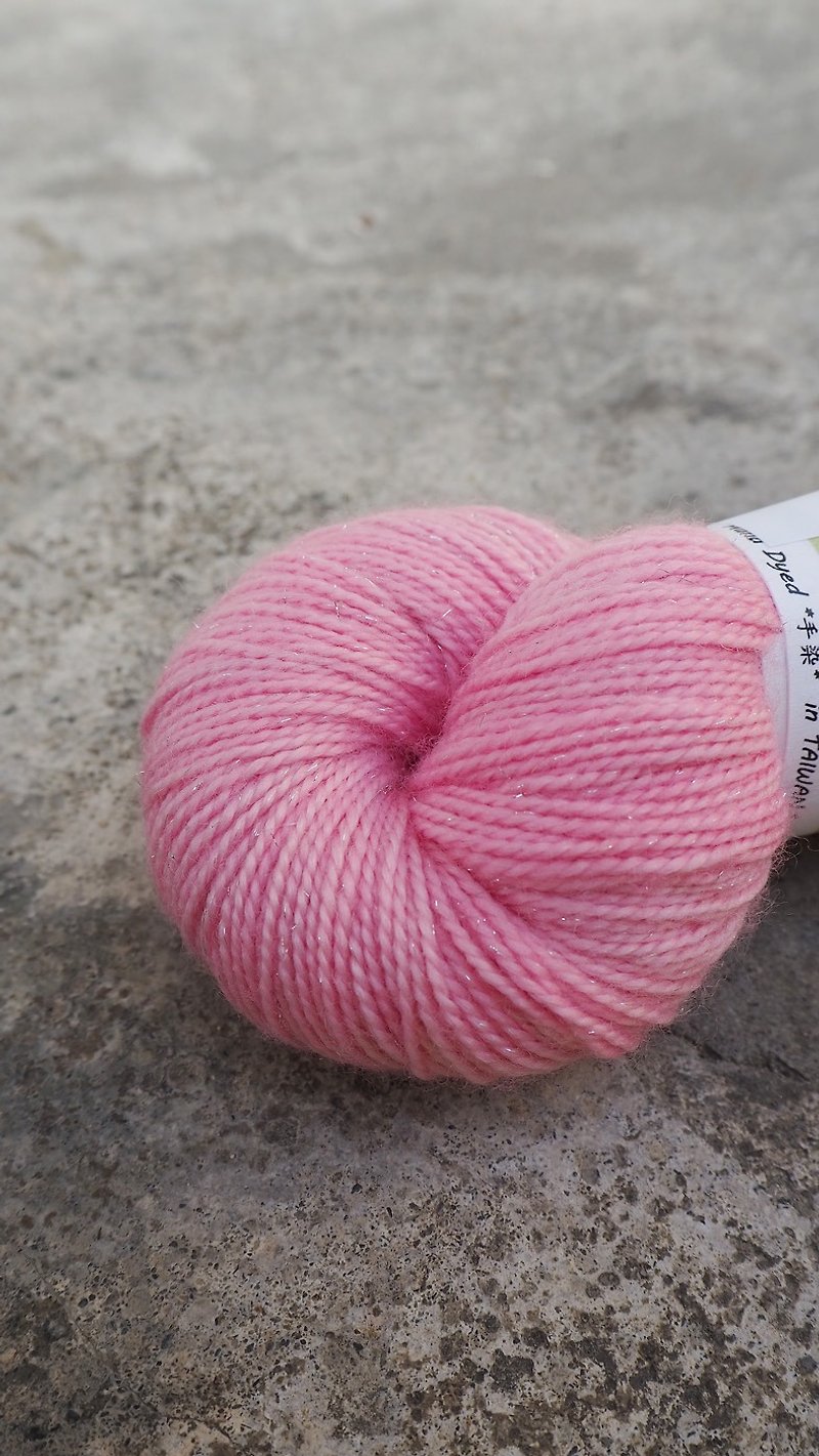 Hand dyed the line. Pink. Spark (4ply socks) - Knitting, Embroidery, Felted Wool & Sewing - Wool 