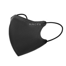 (医療用 N95) HAOFA 気密 99% 保護 3D 医療用マスク (UV50+ 耐性) - フォグブラック (30 枚)