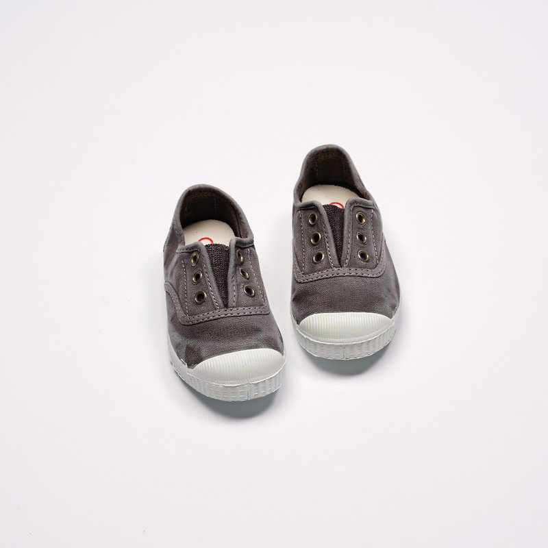 西班牙國民帆布鞋 CIENTA 70777 23 灰色 洗舊布料 童鞋 - 男/女童鞋 - 棉．麻 灰色