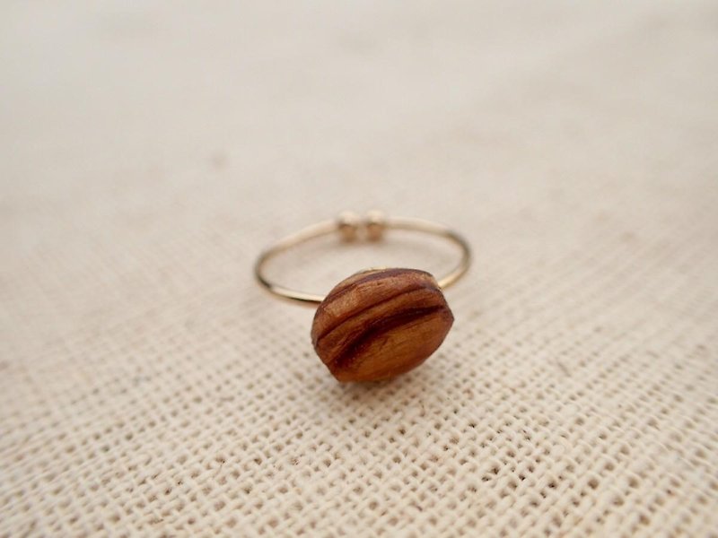 coffee bean ring - General Rings - Wood Brown