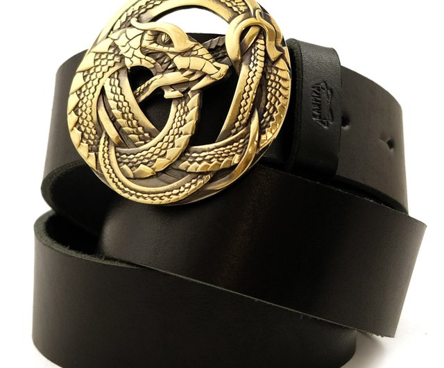 スネークバックルベルト 極美品】ELLIOT RHODES 高級スネークバックル