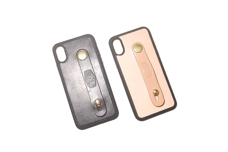 iPhoneX case - iPhoneX skateboard phone case - Phone Cases - Genuine Leather Black