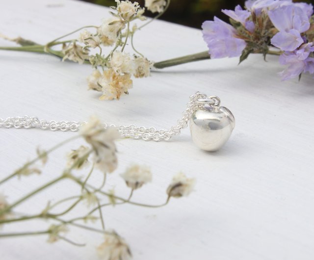 Little Apple - Handmade Sterling Silver Necklace