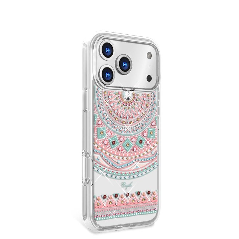 iPhone 17/16/15/14/13/12/11 輕薄軍規防摔彩鑽手機殼-滿版圖騰 - 手機殼/手機套 - 其他材質 多色