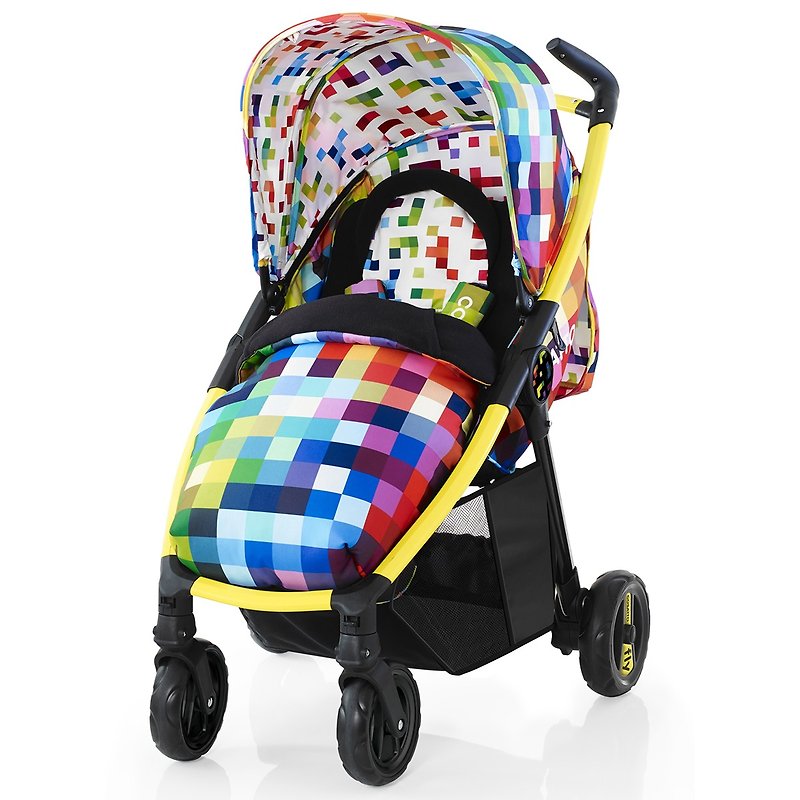 British Cosatto Fly Stroller – Pixelate - Strollers - Other Materials Multicolor