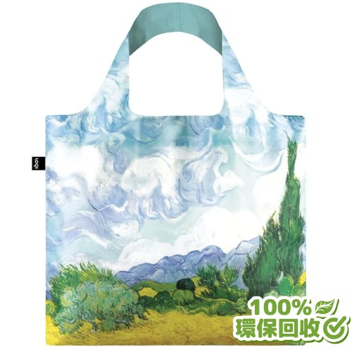 LOQI LOQI 環保材質購物袋-梵谷-麥田 (無扣帶、無暗袋)