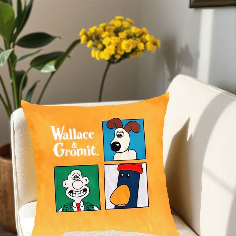 Wallace and Gromit  Cushion - Pillows & Cushions - Cotton & Hemp 