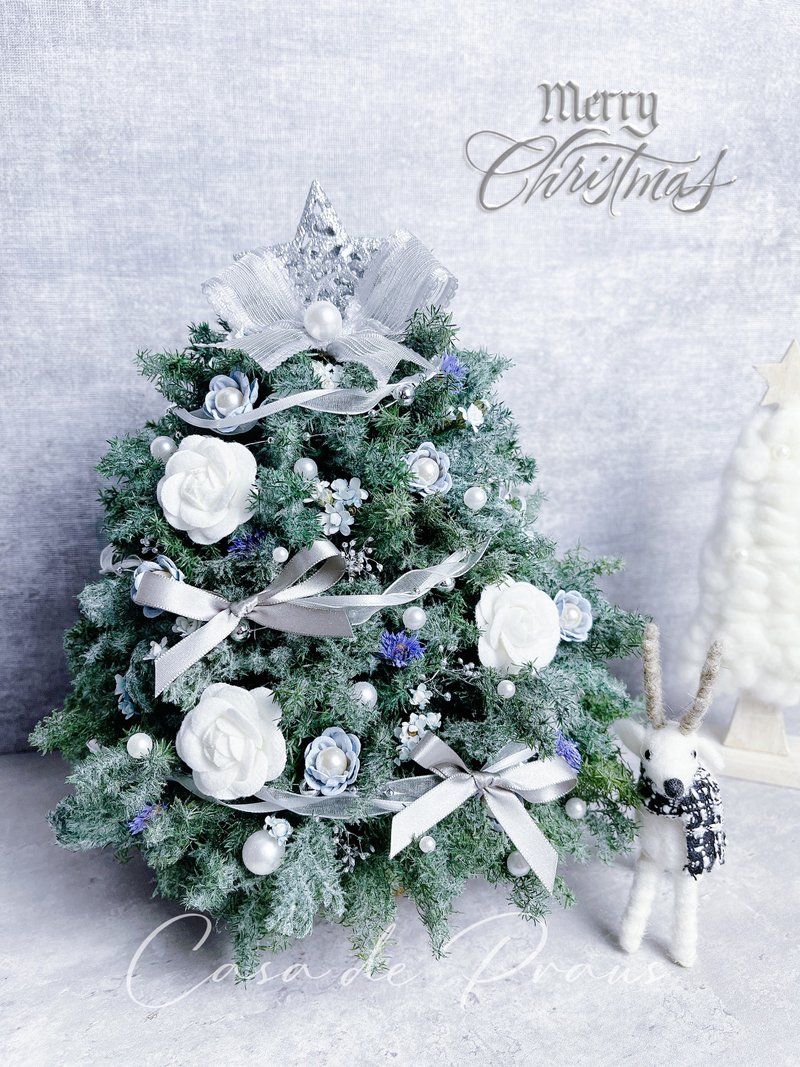 The ultimate elegant snow-white everlasting Christmas tree - Items for Display - Plants & Flowers Green