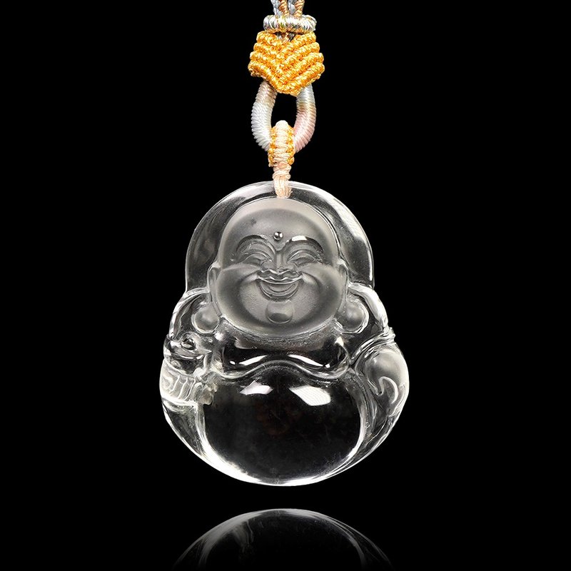 【正佳珠寶】白水晶 頂級超淨透 彌勒大肚佛 34g 白水晶吊墜 - 項鍊 - 半寶石 多色