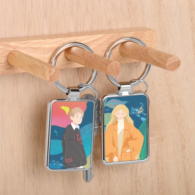 [Customized gift] Customized printing keychain (rectangular) club/team/activity/souvenir - Keychains - Other Metals 