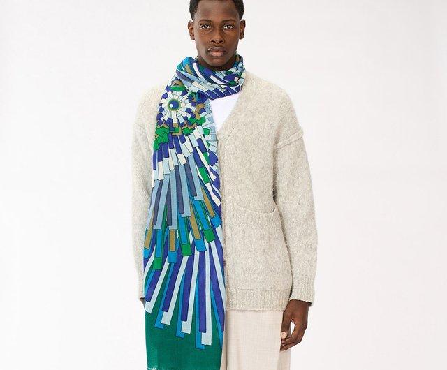 INOUI EDITIONS】SIROCCO ウールマフラー/GREEN - ショップ Gather