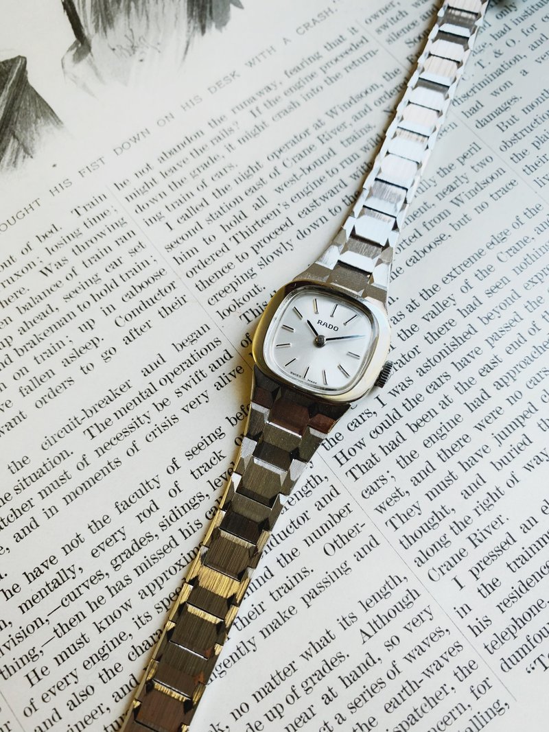 1970s' RADO 古董機械表 銀色 - 女錶 - 不鏽鋼 銀色