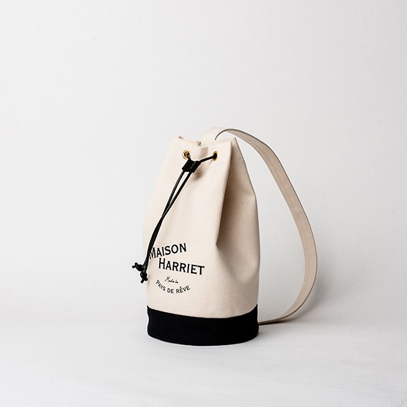 Popeye soulder bag! UK BLACK - Messenger Bags & Sling Bags - Cotton & Hemp White