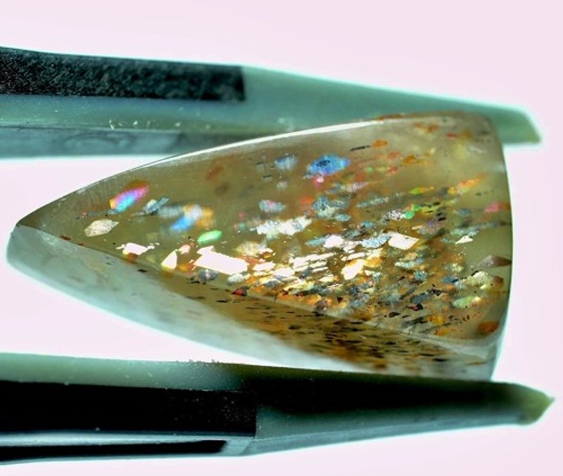 虹シャワー★ラティスサンストーン s1245 - 金工/飾品 - 寶石 