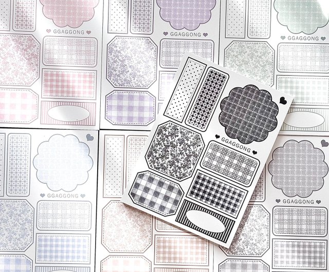 [GGAGGONG] Pattern Label メモ Pattern Label Memo Pad ggaggong - Pinkoi 限時優惠活動