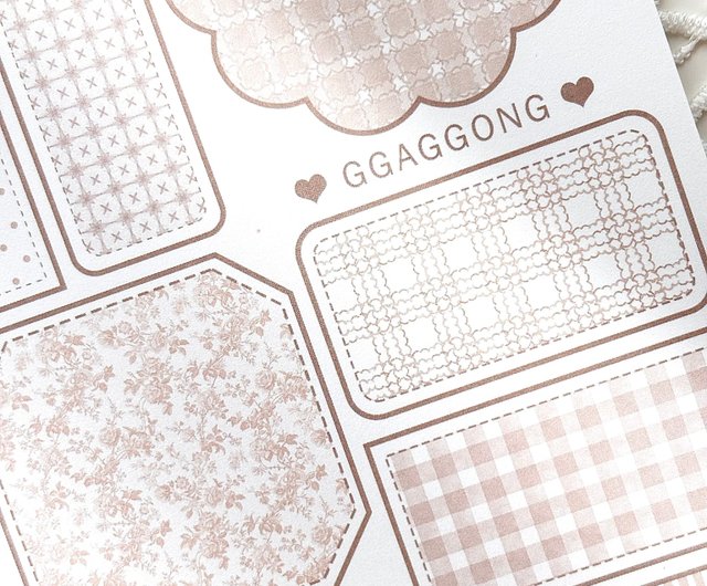 Pattern Label Memo Pad ggaggong - Pinkoi 限時優惠活動