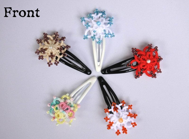 Tatting Hairclips - 髮夾/髮圈 - 其他材質 