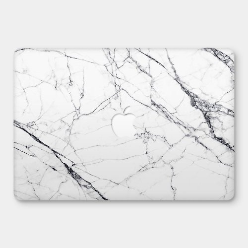 PIXO.STYLE 經典白色大理石 MacBook 超輕薄防刮保護殼 RS245