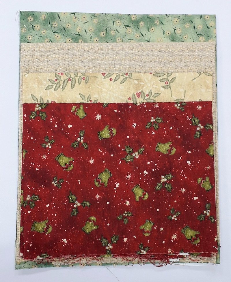 Christmas color combination cloth - เย็บปัก/ถักทอ/ใยขนแกะ - ผ้าฝ้าย/ผ้าลินิน 